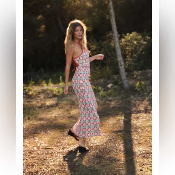 ZARA KNIT HALTER DRESS - Picture 3 of 6